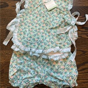 Charming Floral Kids Matching Set with Ruffles